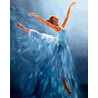  Балерина в голубом Алмазная вышивка мозаика Гранни AG2334