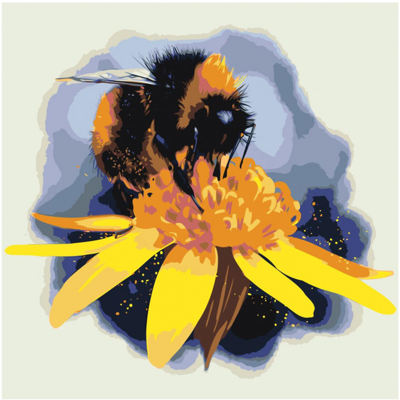 Пчела и цветок детский рисунок (46 фото)