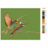 Птицы 100х125 Раскраска картина по номерам на холсте