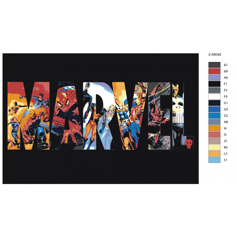 Новогодний шар под роспись Marvel с раскраской, Человек-Паук