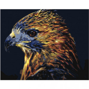 Пестрый орел 80х100 Раскраска картина по номерам на холсте