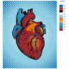 Сердце клип арт Раскраска картина по номерам на холсте