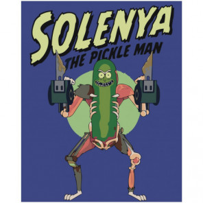 Pickle Rick Раскраска картина по номерам на холсте