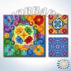 Мандала 028 Раскраска по номерам акриловыми красками на холсте Hobbart