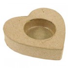 Подсвечник-сердце Заготовка из папье-маше объемная Decopatch 