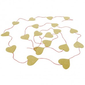 Сердечки гирляда Заготовка из папье-маше Decopatch 