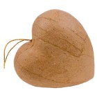 Сердце на подвесе Заготовка из папье-маше объемная Decopatch 