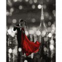Танцующий Париж Раскраска картина по номерам на холсте