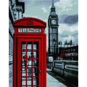 Лондонская телефонная будка Алмазная мозаика вышивка Painting Diamond