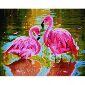 Фламинго в воде Алмазная мозаика вышивка Painting Diamond