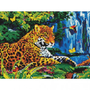 Леопард в джунглях Алмазная мозаика вышивка Painting Diamond