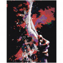 Абстрактный силуэт 80х100 Раскраска картина по номерам на холсте