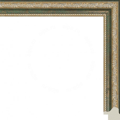 Камерон (зеленый) Рамка для картины на подрамнике N252