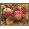  Спелые яблоки Картина мозаикой с нанесенной рамкой на подрамнике Molly KM0203
