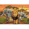 Раскладка - макет Африканские звери Алмазная вышивка мозаика Гранни AG2403