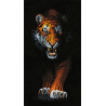 Раскладка - макет Преследующий тигр Алмазная вышивка мозаика Гранни AG2408