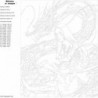Девушка и дракон, абстракция Раскраска картина по номерам на холсте