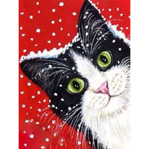  Праздничный кот Алмазная вышивка мозаика Гранни AG2446