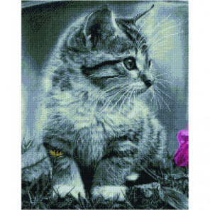 Серый котенок Алмазная мозаика вышивка Painting Diamond