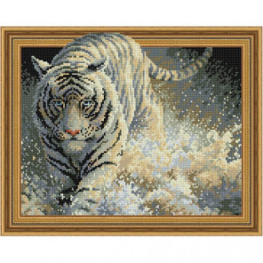 Белый тигр и брызги Алмазная мозаика вышивка Painting Diamond