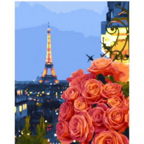Снова в Париже Раскраска картина по номерам на холсте