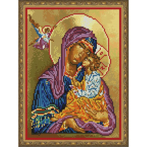 Икона. Богоматерь с младенцем Алмазная вышивка мозаика на подрамнике EQ10208