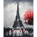 Вечер в Париже Картина по номерам на дереве