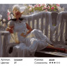 Сложность и количество цветов Дама в белом Раскраска картина по номерам на холсте GX33539