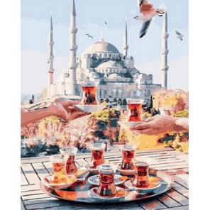 Сложность и количество цветов Традиционный турецкий чай Раскраска картина по номерам на холсте MCA843
