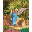 Ангел в саду Раскраска картина по номерам на холсте