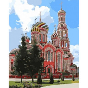 Сложность и количество цветов Вознесенский монастырь в Тамбове Раскраска картина по номерам на холсте МСА657