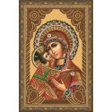 Владимирская икона Божией Матери Алмазная вышивка мозаика на подрамнике
