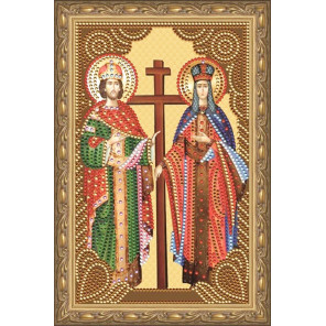  Икона святых Константина и Елены Алмазная вышивка мозаика на подрамнике CDX057