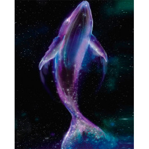  Неоновый кит Алмазная мозаика на подрамнике LG242