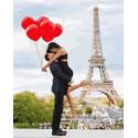Париж - город для тех, кто влюблен… Раскраска картина по номерам на холсте