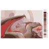 Палитра цветов Пещерный дракон Раскраска картина по номерам на холсте AAAA-GDS115-80x120