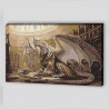 Пример картины в интерьере Мудрый дракон Раскраска картина по номерам на холсте AAAA-GDS116-80x120