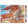Палитра цветов Огненные волосы Раскраска картина по номерам на холсте AAAA-PFIR119-60x80
