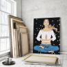 Пример в интерьере Медитация Раскраска картина по номерам на холсте AAAA-DV05-80x100