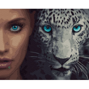  Дикие. Леопард Раскраска картина по номерам на холсте ZX 23398