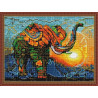  Слон на закате Алмазная вышивка мозаика на подрамнике EQ10285