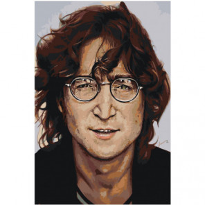 Джон Леннон 100х150 Раскраска картина по номерам на холсте