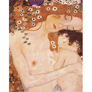  Мать и дитя. Климт Раскраска картина по номерам на холсте KH0620