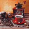 Кофейный аромат Алмазная мозаика вышивка на подрамнике Molly KM0688