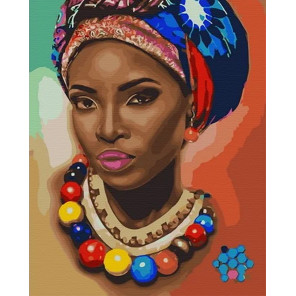 Сложность и количество цветов Стиль Африки Раскраска картина по номерам на холсте MCA890