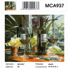 Сложность и количество цветов Винный натюрморт Раскраска картина по номерам на холсте MCA937