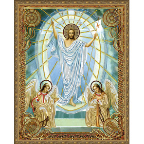  Воскресение Христово Алмазная 5D мозаика с нанесенной рамкой на подрамнике Molly KM0717