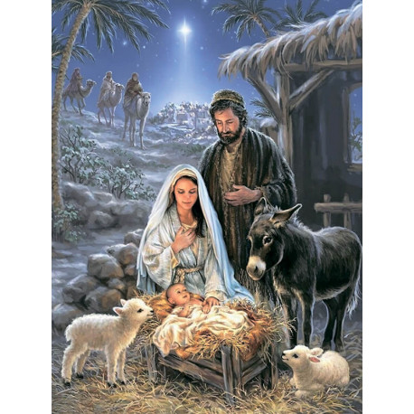  Рождество Христово Алмазная мозаика на подрамнике LMC020