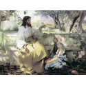 Христос и Самарянка Алмазная мозаика на подрамнике