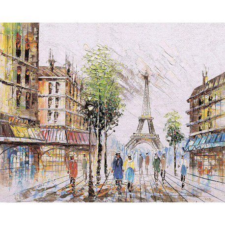  Париж в лучах лета Алмазная мозаика на подрамнике LG252